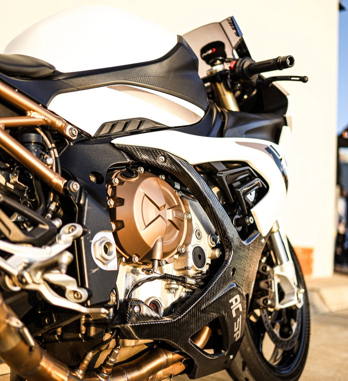 BMW S1000RR Carbon Skinned Belly Pan